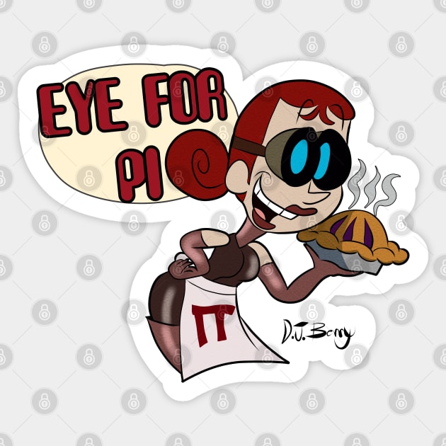 Eye for Pi Sticker by D.J. Berry